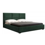 Επενδυμένο κρεβάτι Rehhag-Prasino-160 x 200-Με μηχανισμό ανύψωσης