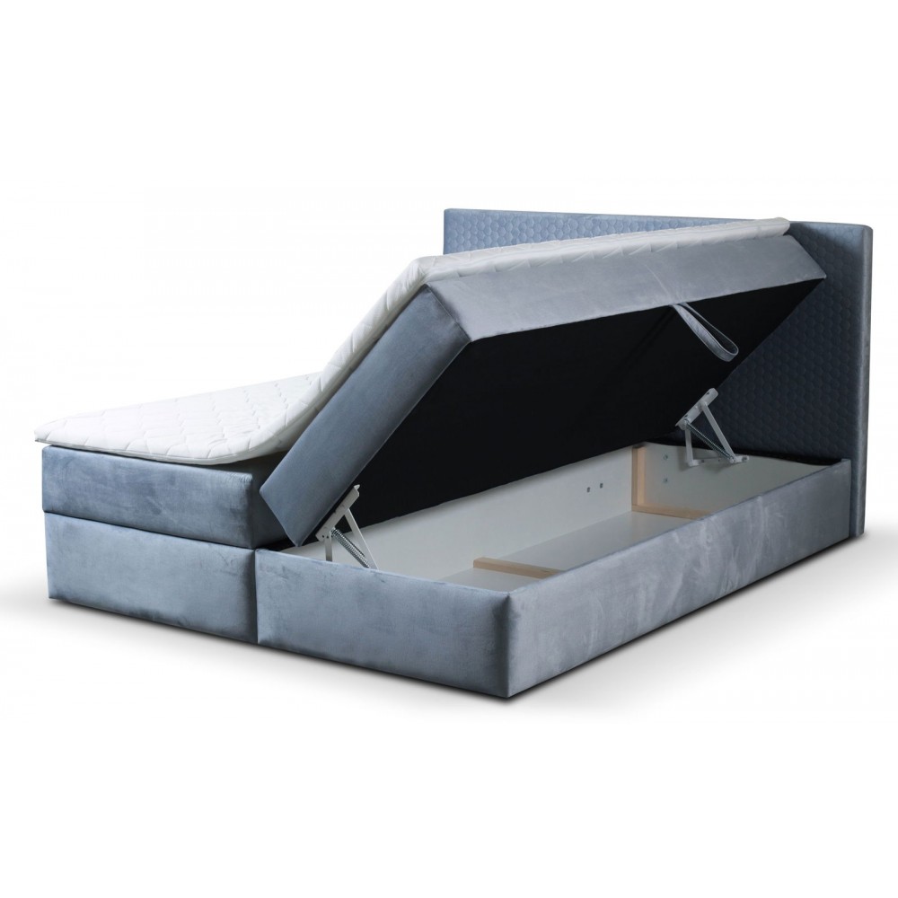 Επενδυμένο κρεβάτι Corneza με στρώμα-140 x 200