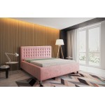 Επενδυμένο κρεβάτι Arlino-160 x 200-Με μηχανισμό ανύψωσης-Roz
