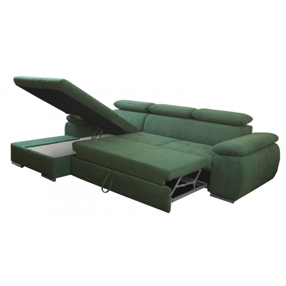 Γωνιακός καναπές Piemonte-Αριστερή-Prasino