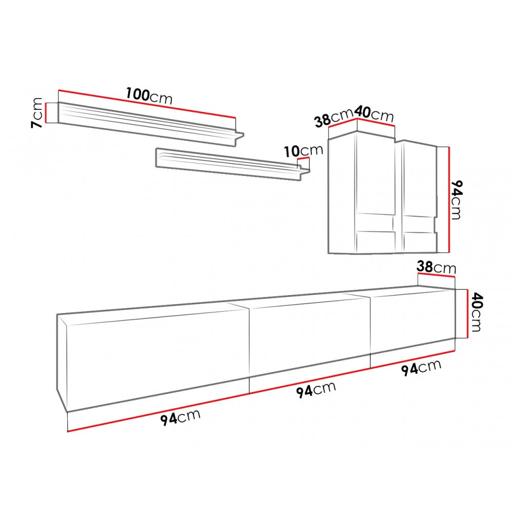 Σύνθετο σαλονιού Agnes-Mauro