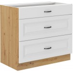 Επιδαπέδιο ντουλάπι Yvette 80 D 3S-Λευκό