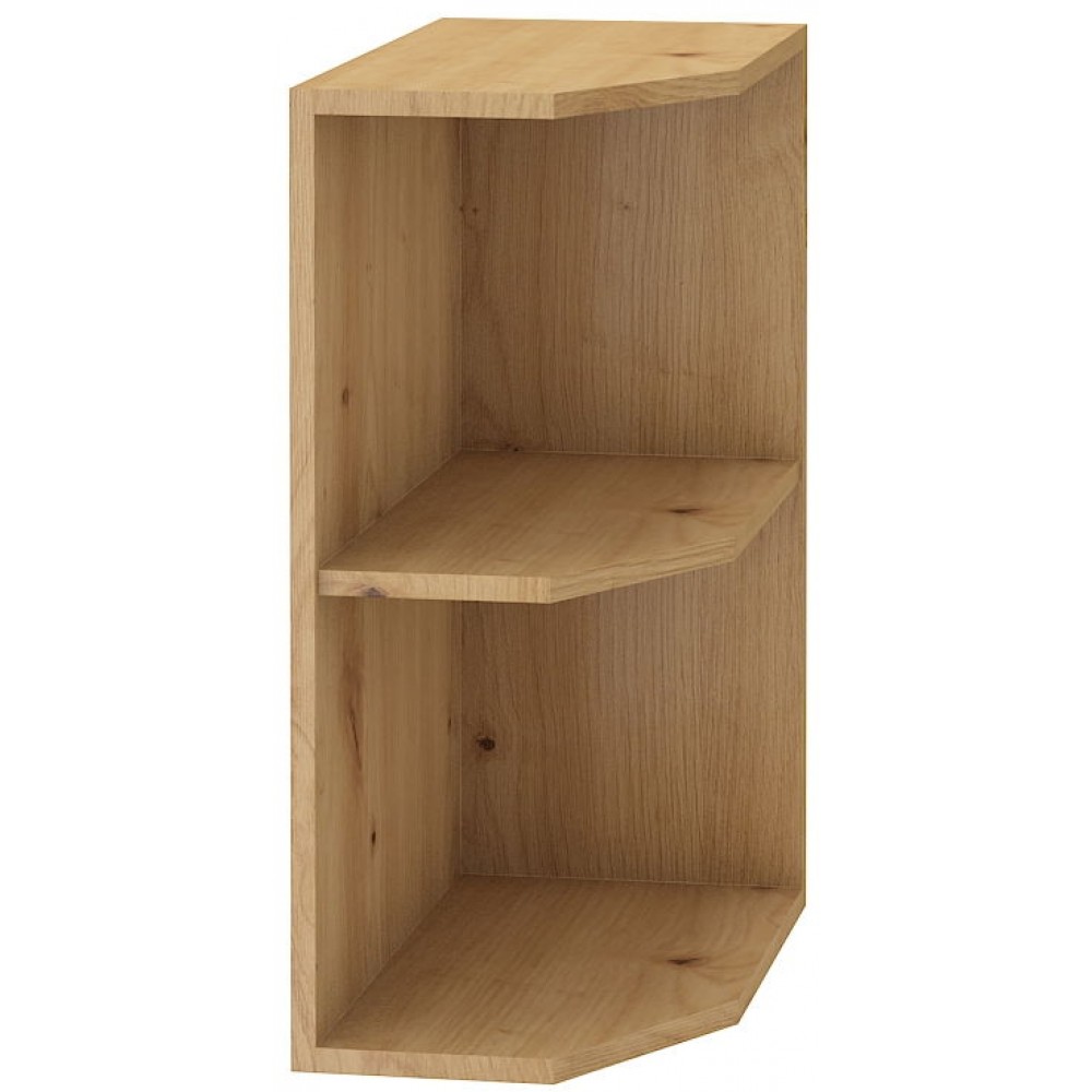 Επιδαπέδιο ντουλάπι με ράφια γωνιακό Yvette -Λευκό