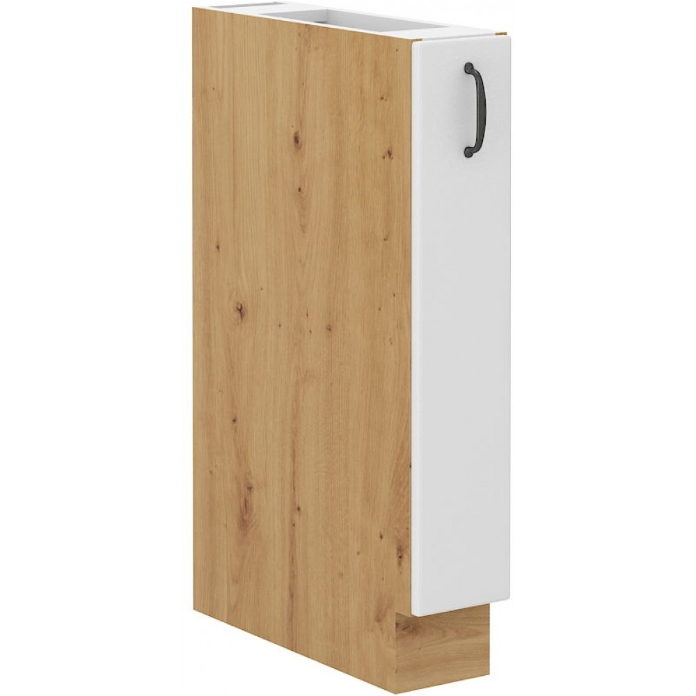 Επιδαπέδιο ντουλάπι με καλάθι Yvette 15 D-Λευκό