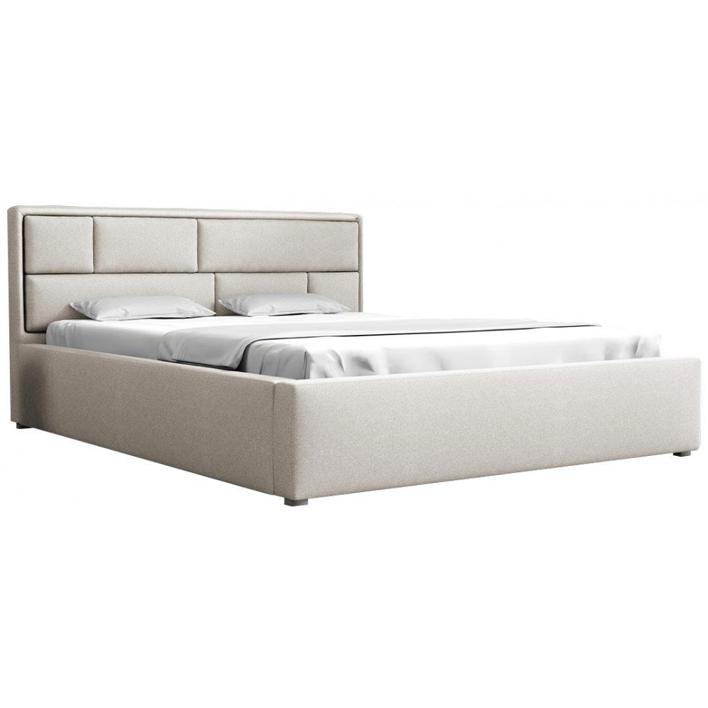 Επενδυμένο κρεβάτι Deco-140 x 200-Ekrou