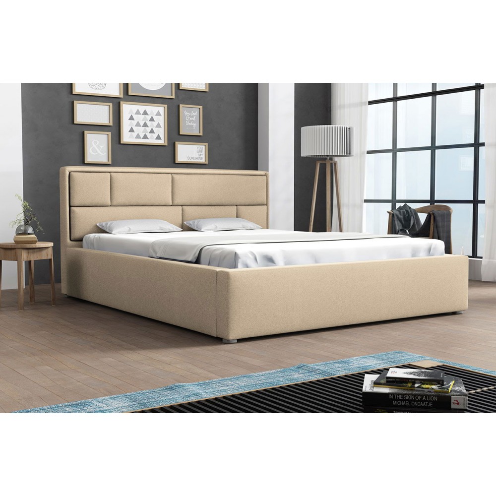 Επενδυμένο κρεβάτι Deco-160 x 200-Mpez