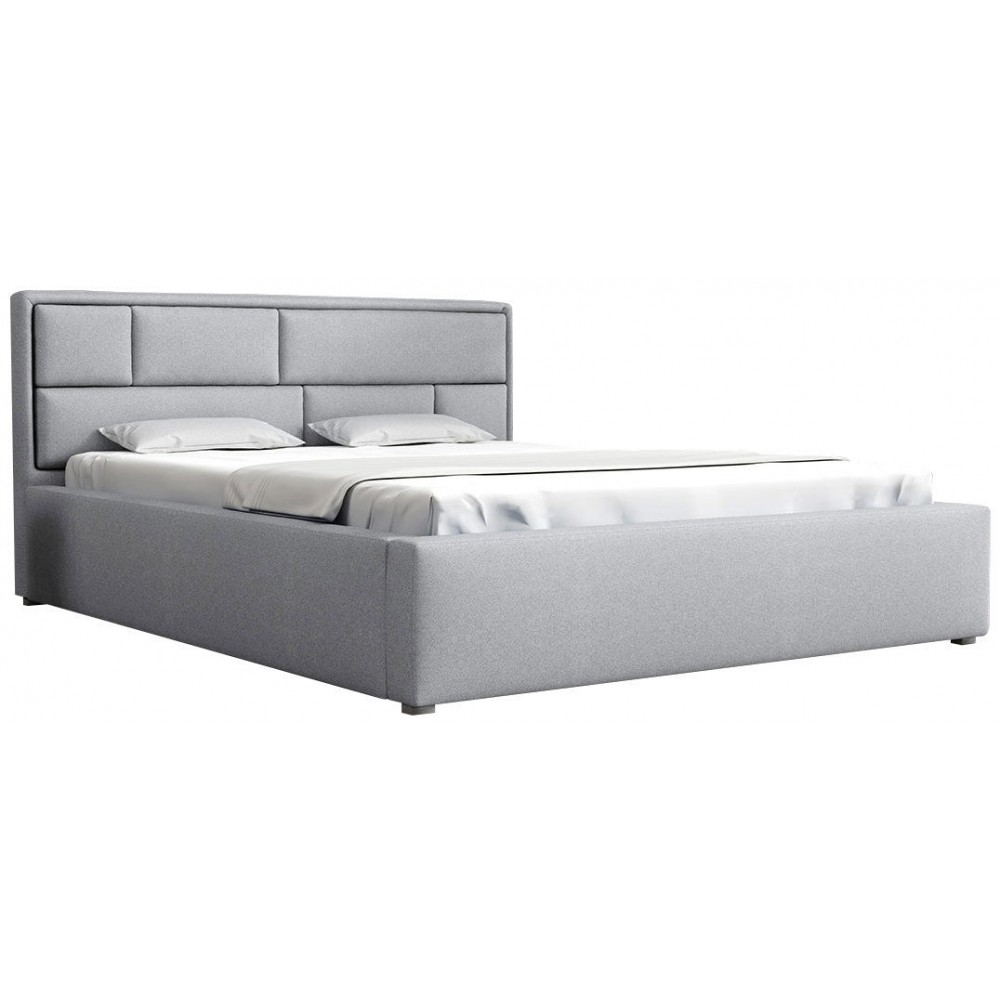 Επενδυμένο κρεβάτι Deco-160 x 200-Gkri Anoixto