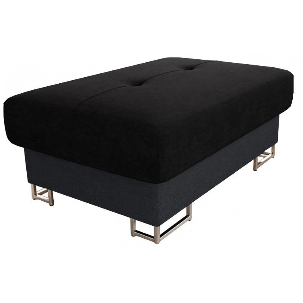 Πουφ Cotere-Gkri skouro - Mavro