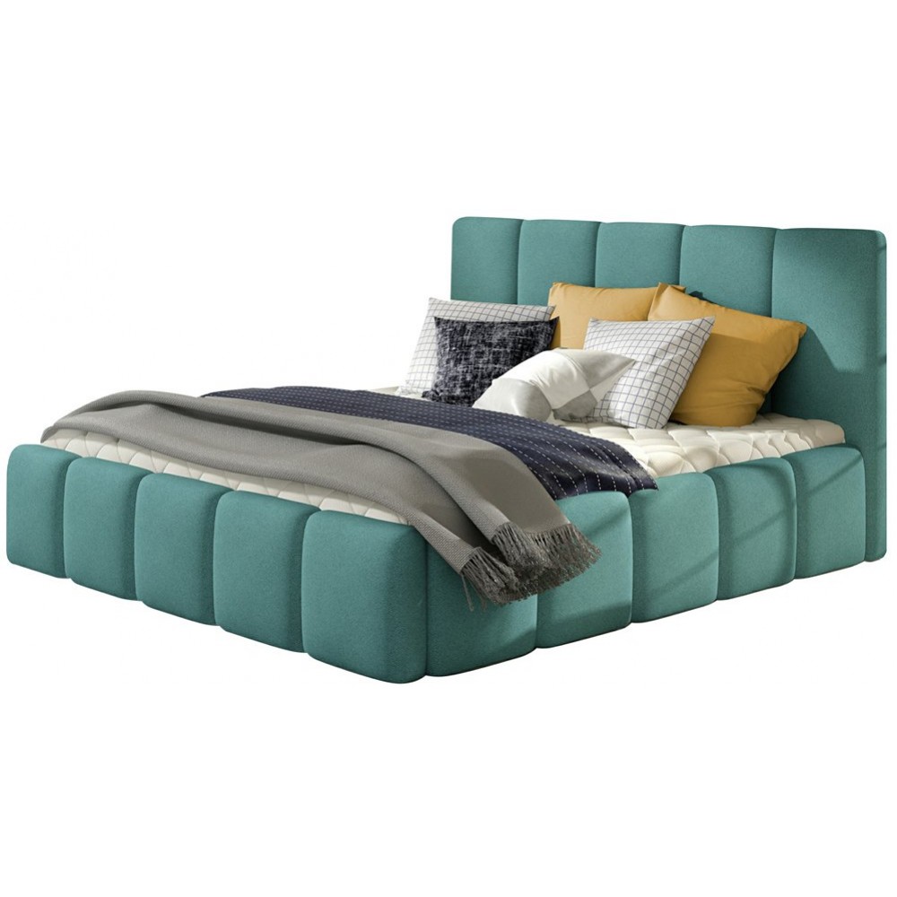 Κρεβάτι Edvi-140 x 200-Petrol-Με μηχανισμό ανύψωσης