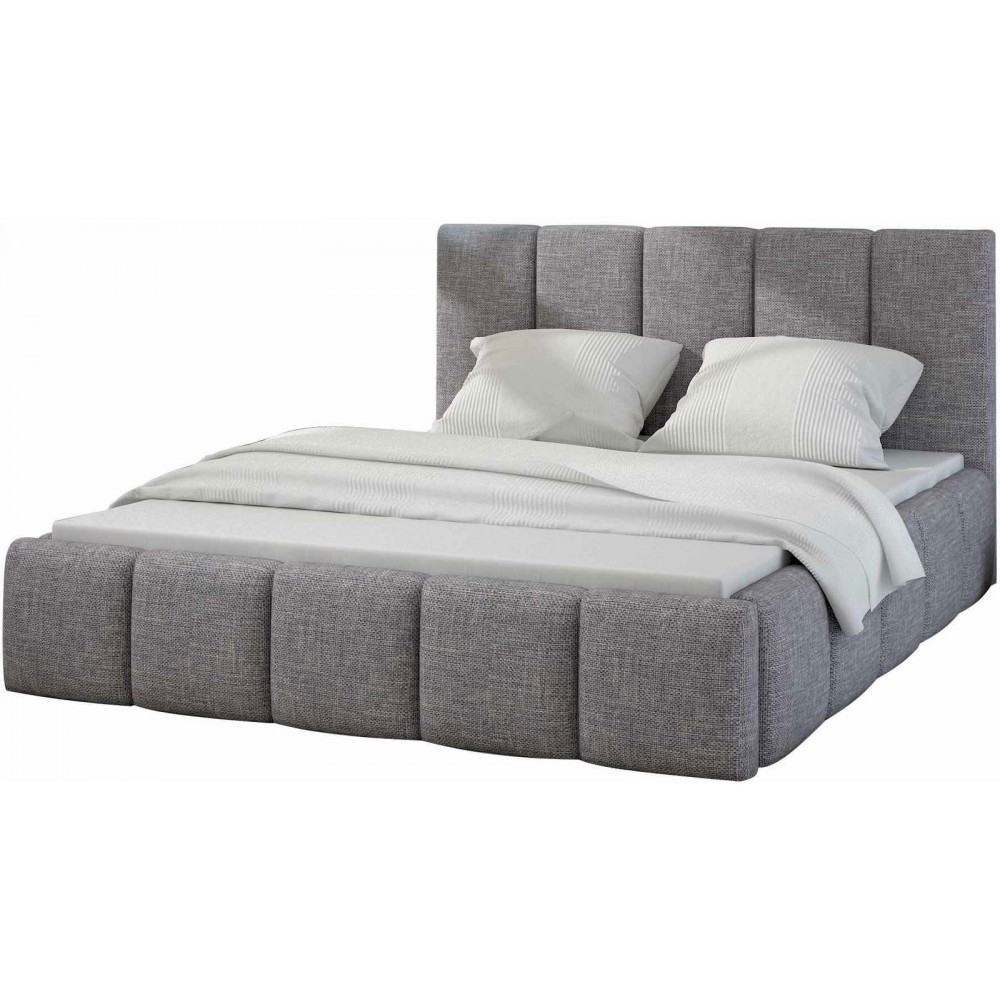 Κρεβάτι Edvi-140 x 200-Gkri Anoixto-Χωρίς μηχανισμό ανύψωσης