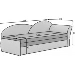 Καναπές - κρεβάτι Popcorn-Δεξιά-Mple - Patchwork