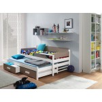 Κρεβάτι παιδικό Dois-Leuko-Cappuccino