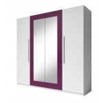 Ντουλάπα Veron-Λευκό/Φυσικό