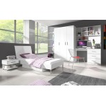 Ντουλάπα Raj 3 τρίφυλλη 120x55x198