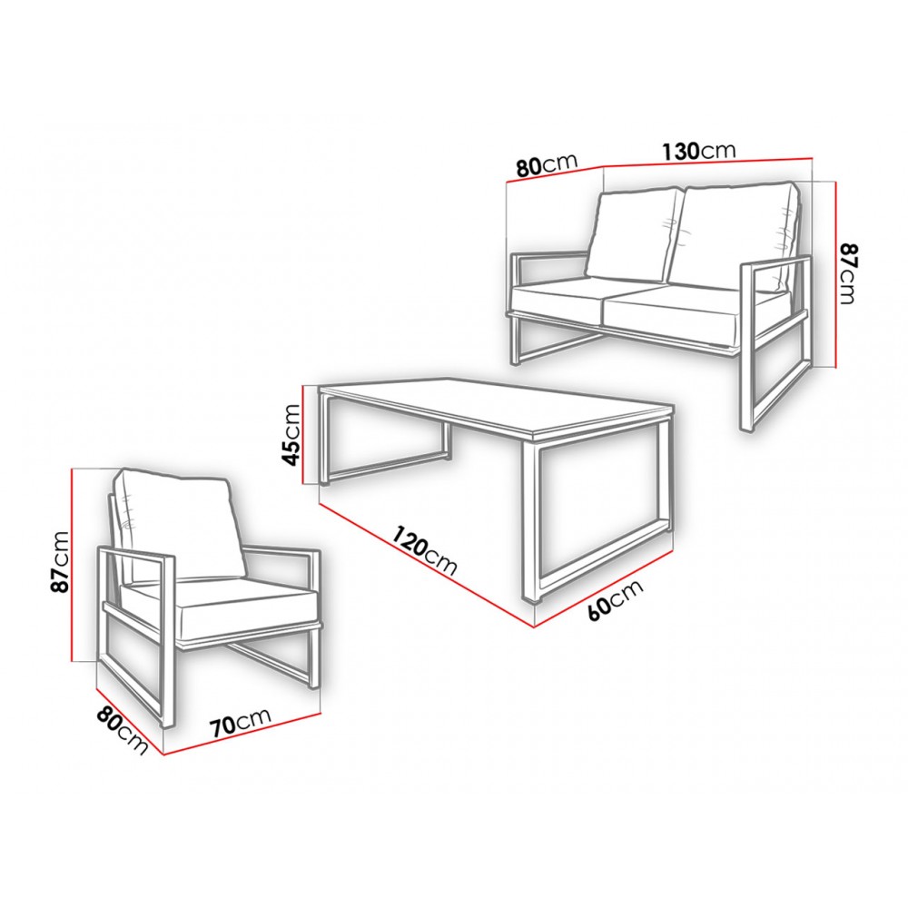 Σετ σαλονιού Ardeno Soft