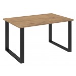 Τραπέζι Kingsale-138 x 90-Φυσικό σκούρο