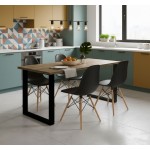 Τραπέζι Kingsale-185 x 67-Φυσικό σκούρο