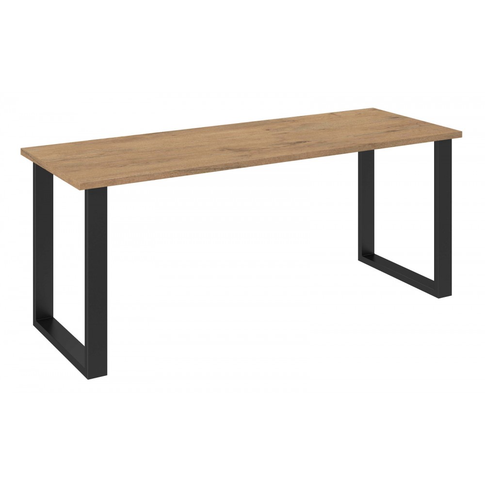 Τραπέζι Kingsale-185 x 67-Φυσικό σκούρο