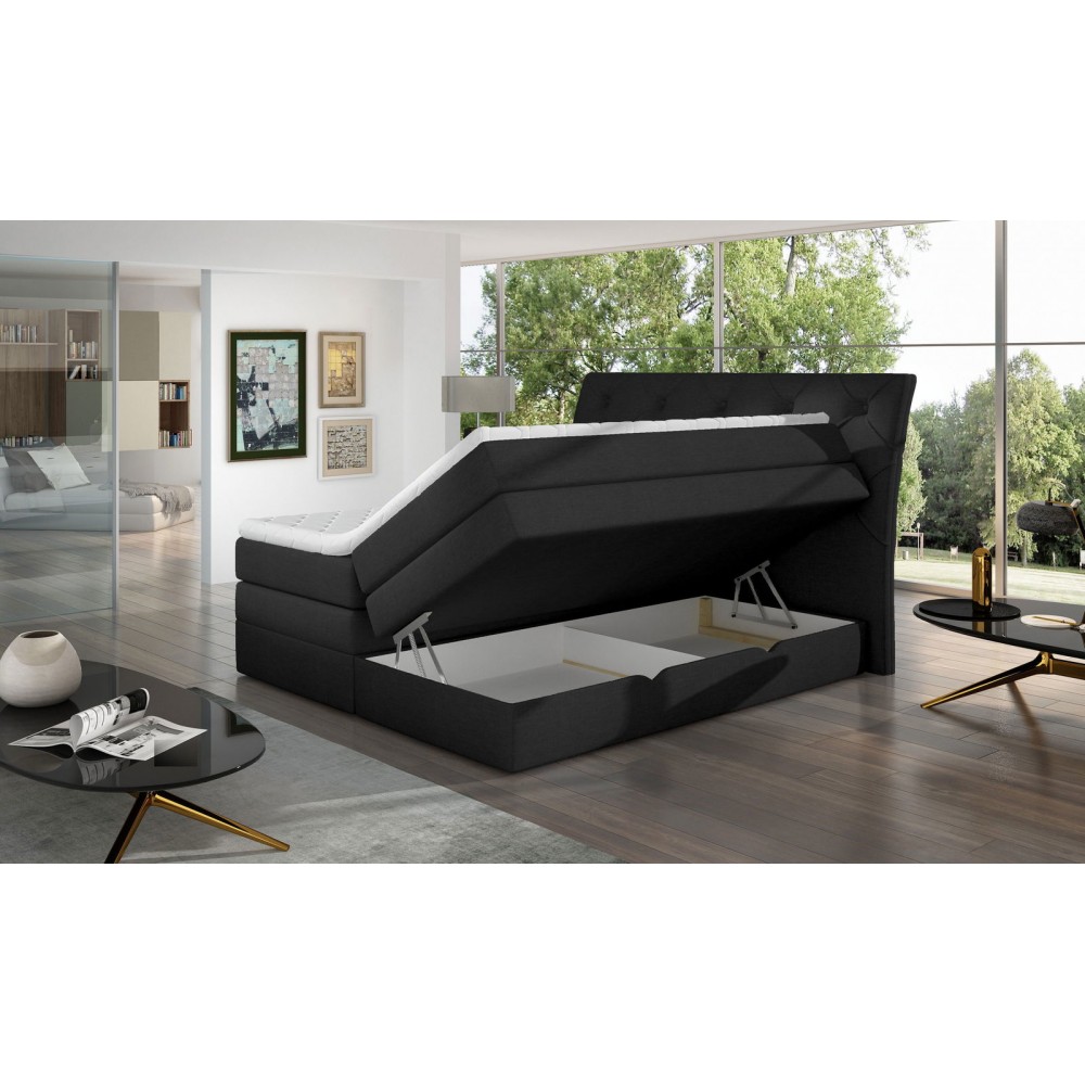 Επενδυμένο κρεβάτι Lorane-Mauro-140 x 200