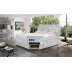 Επενδυμένο κρεβάτι Lorane-Leuko-140 x 200