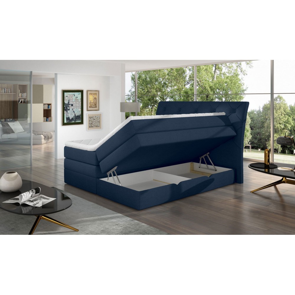 Επενδυμένο κρεβάτι Lorane-Mple-140 x 200