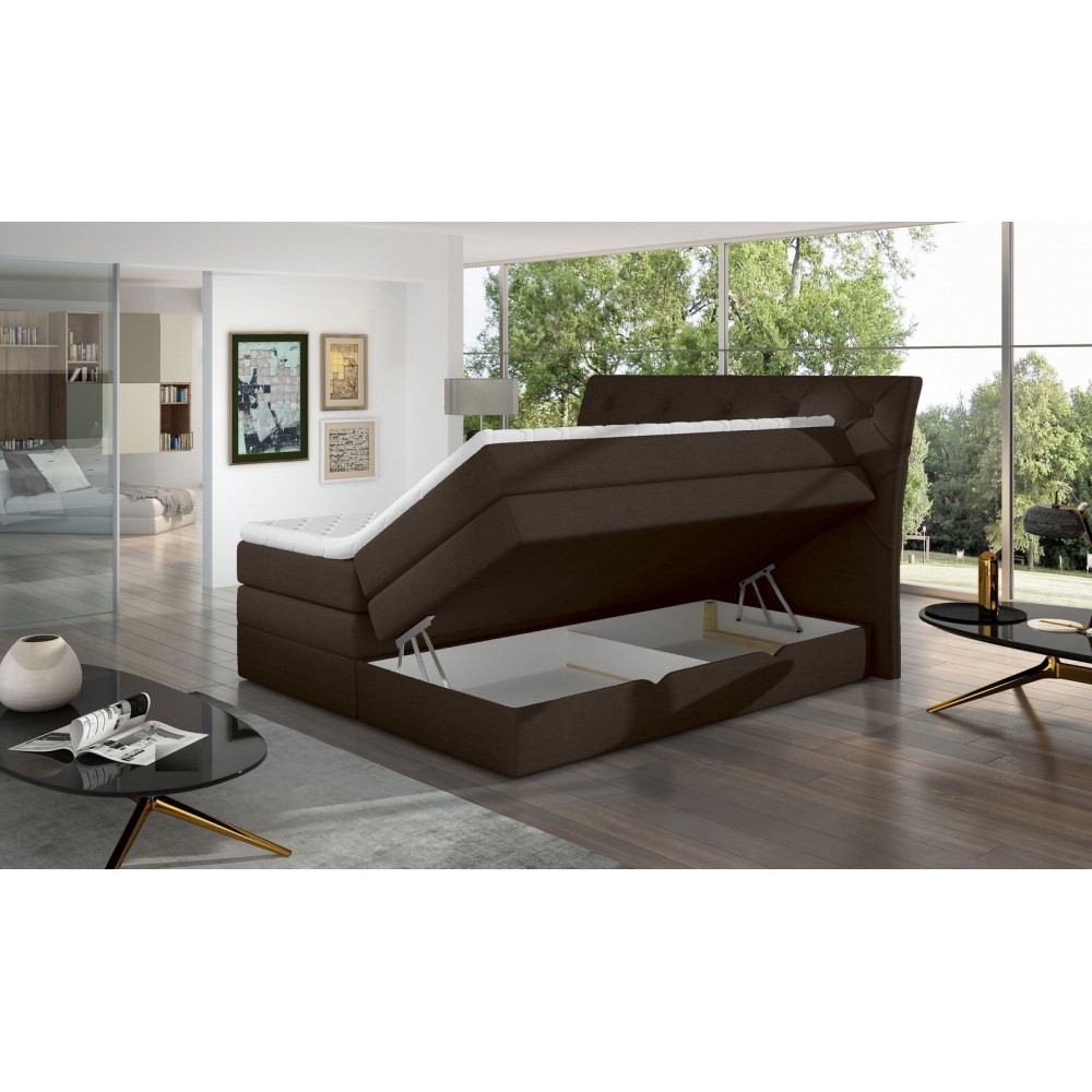 Επενδυμένο κρεβάτι Lorane-Kafe-160 x 200