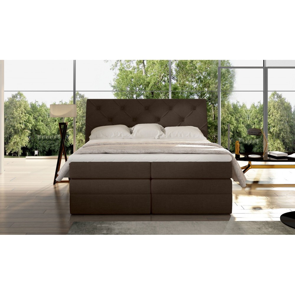 Επενδυμένο κρεβάτι Lorane-Kafe-180 x 200