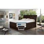 Επενδυμένο κρεβάτι Lorane-Kafe-180 x 200