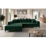 Γωνιακός καναπές Gessola-Αριστερή-Prasino
