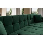 Γωνιακός καναπές Gessola-Αριστερή-Prasino