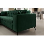 Γωνιακός καναπές Gessola-Αριστερή-Prasino