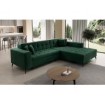 Γωνιακός καναπές Gessola-Δεξιά-Prasino