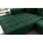 Γωνιακός καναπές Gessola-Δεξιά-Prasino