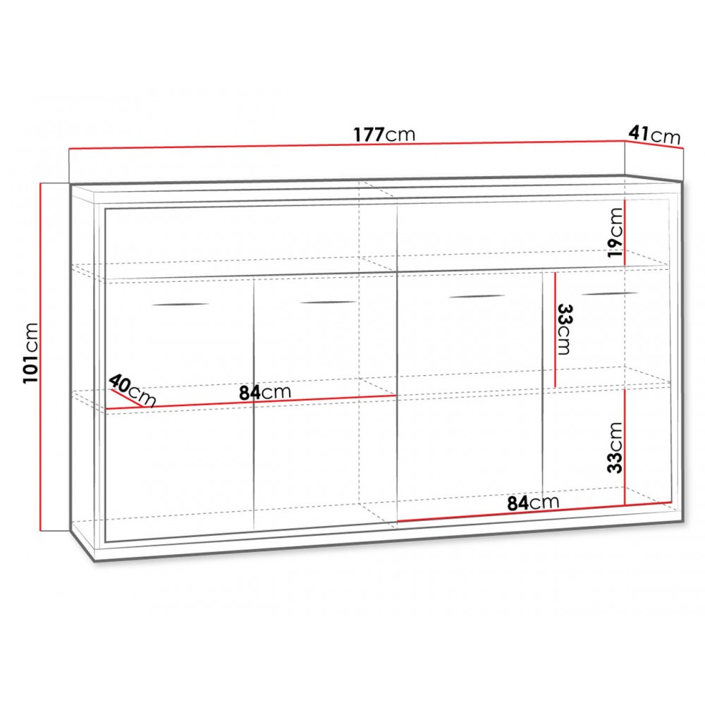 Μπουφές Mediolan AT08-Fusiko Special