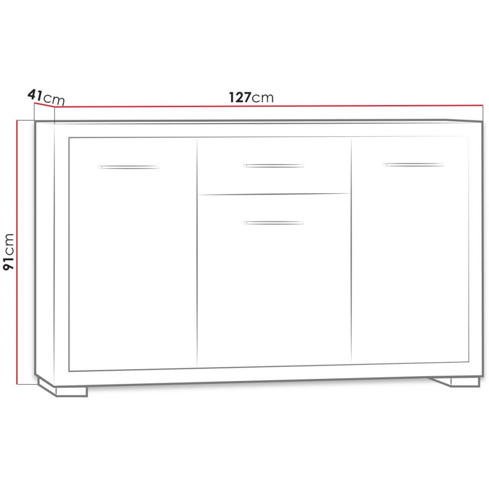 Ντουλάπι Vegas 3D3S-Fusiko