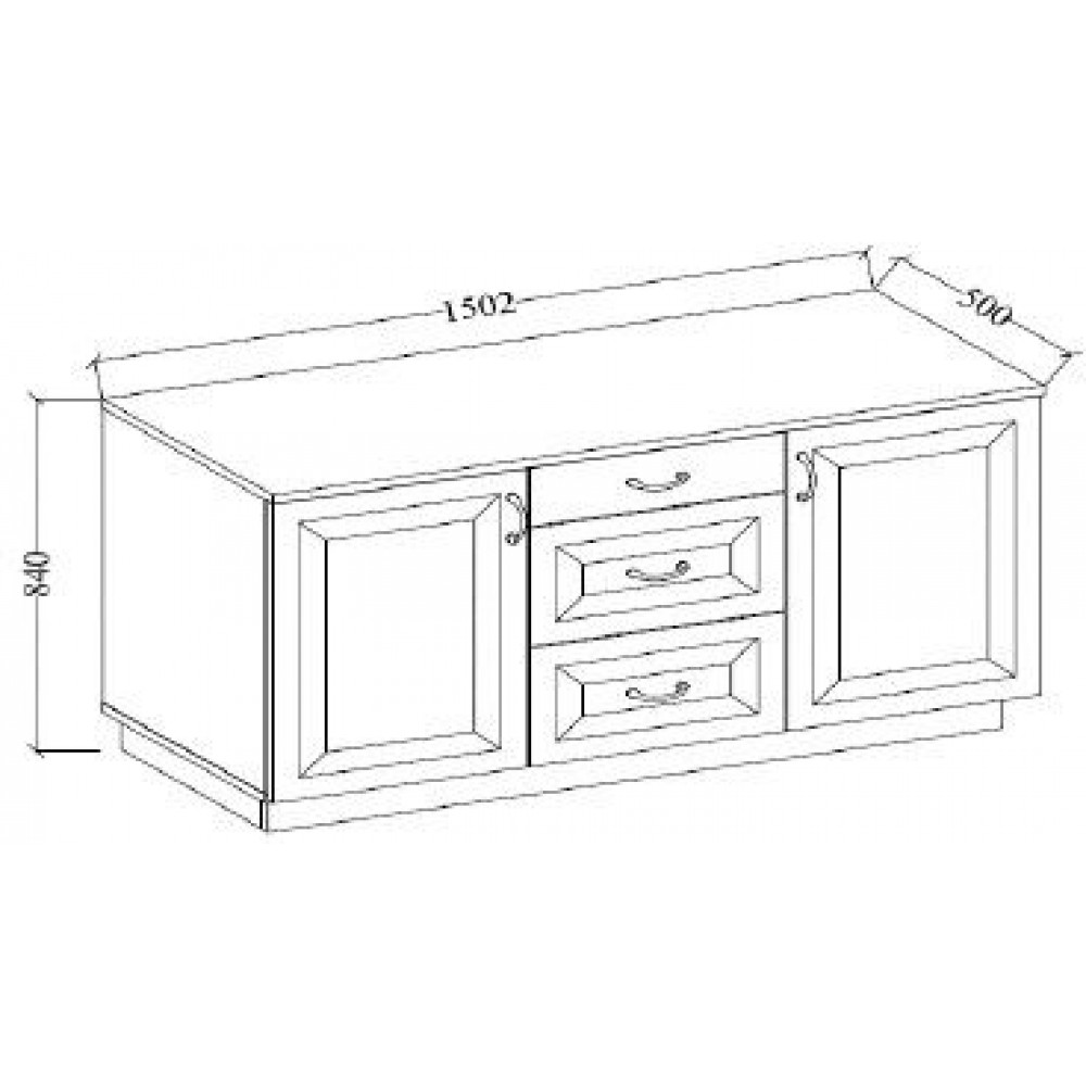 Μπουφές Yvette 2D3S