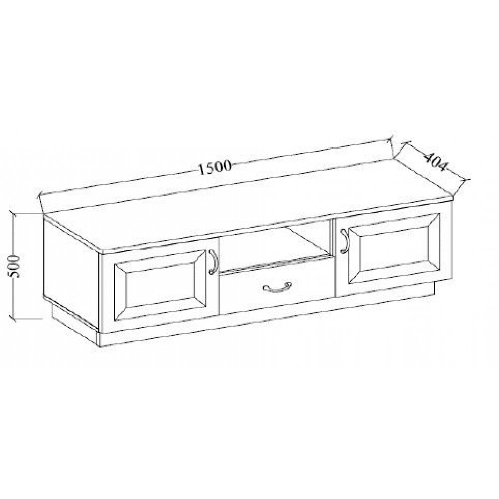 Έπιπλο τηλεόρασης Yvette 2D1S