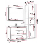 Σετ μπάνιου Olier I-Fusiko-Mavro