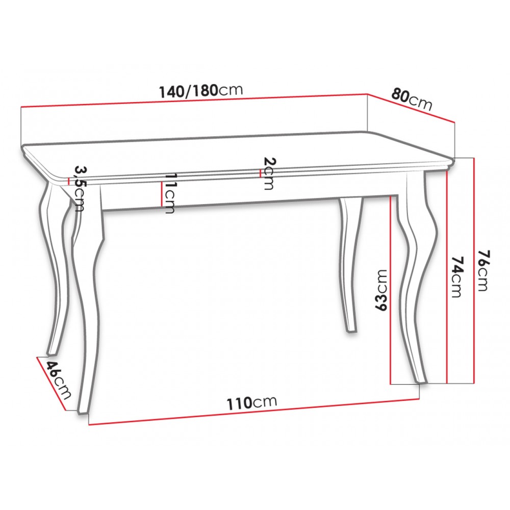 Τραπέζι επεκτεινόμενο Lara