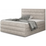 Επενδυμένο κρεβάτι Caribou-Ekrou-160 x 200