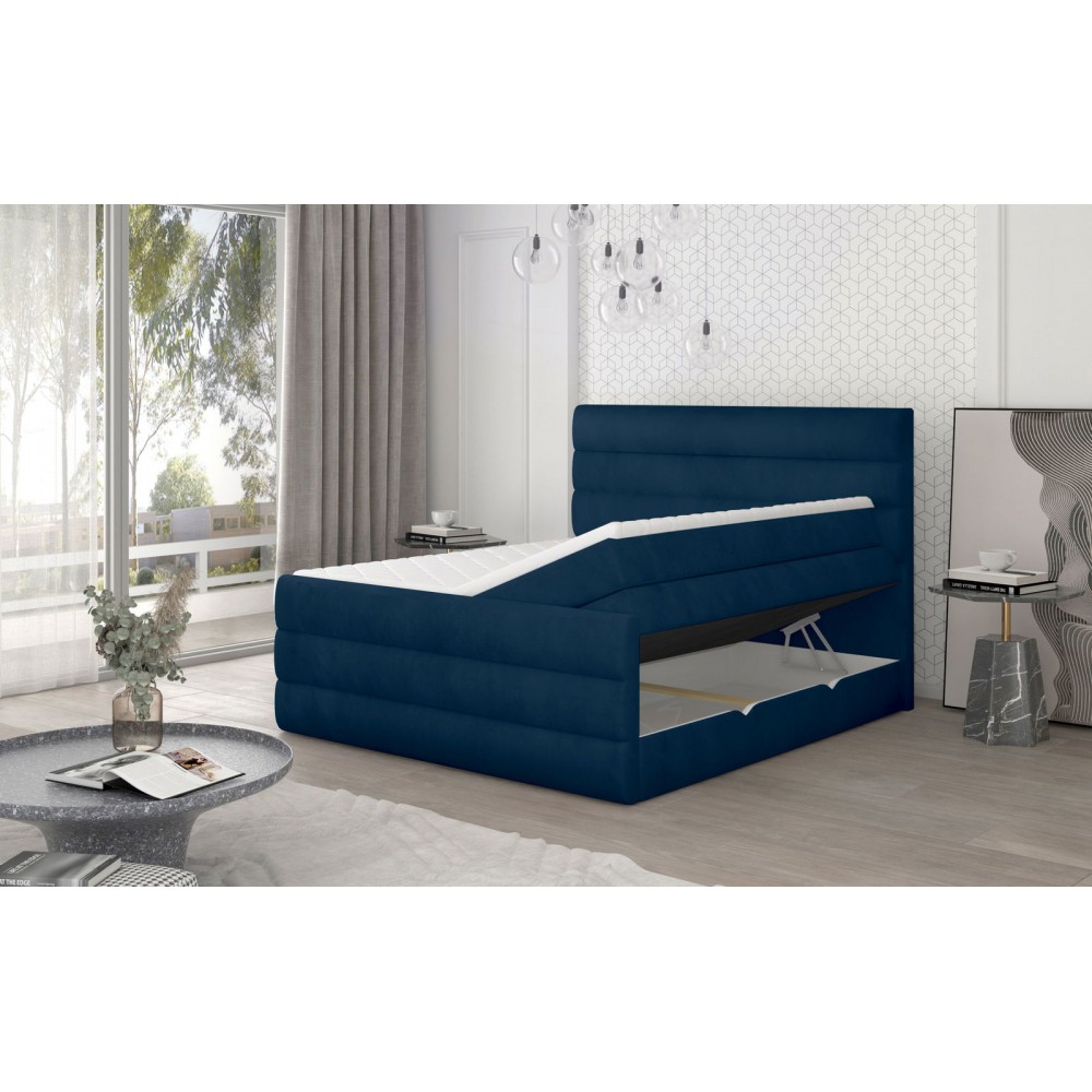 Επενδυμένο κρεβάτι Caribou-Mple-180 x 200