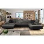 Γωνιακός καναπές Cotere Bis-Gkri-mauro-Δεξιά