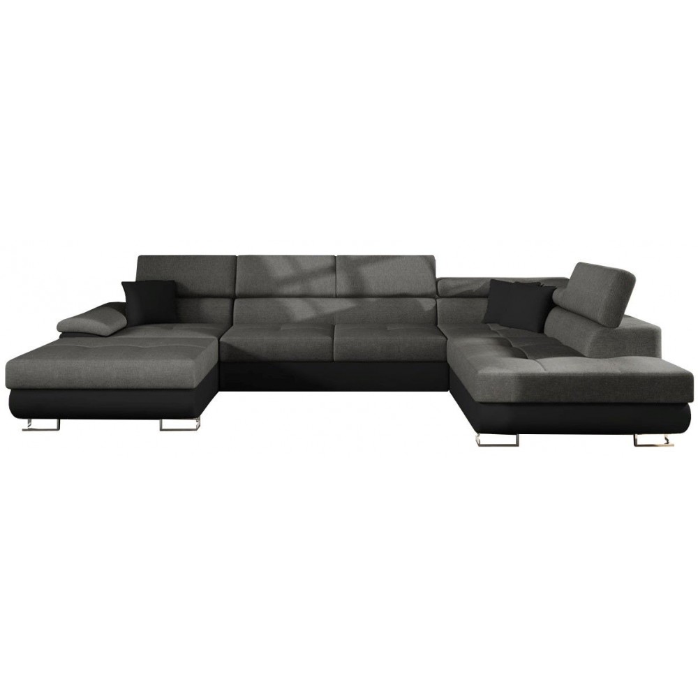 Γωνιακός καναπές Cotere Bis-Gkri-mauro-Δεξιά