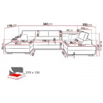 Γωνιακός καναπές Cotere Bis-Gkri-mauro-Δεξιά