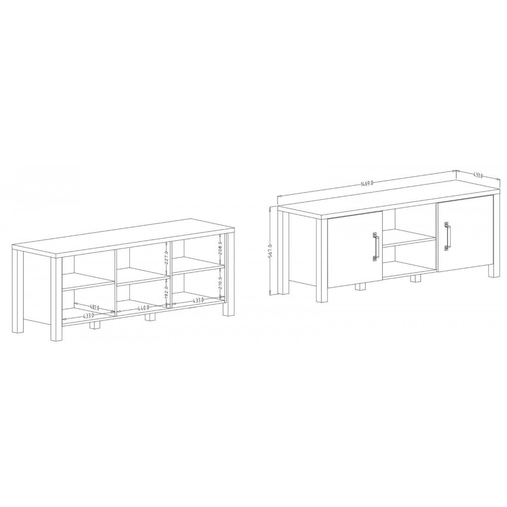 Έπιπλο τηλεόρασης Violin-Kafe