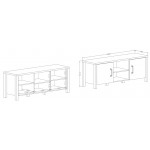 Έπιπλο τηλεόρασης Violin-Kafe