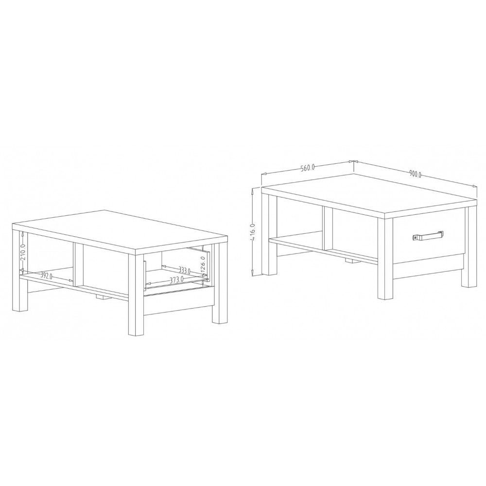 Τραπεζάκι σαλονιού Violin -Kafe