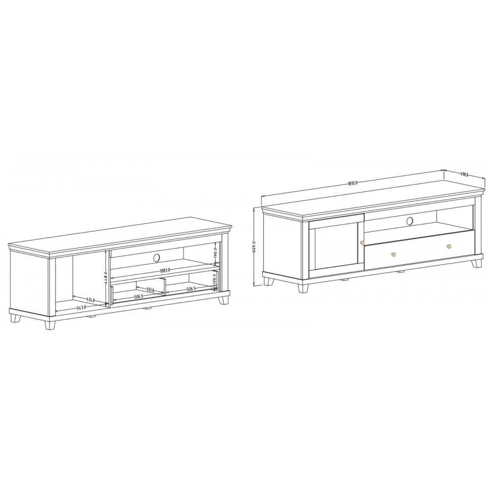 Έπιπλο τηλεόρασης Capel-Prasino