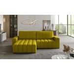 Γωνιακός καναπές Keerap-Αριστερή-Kitrino