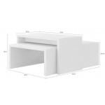 Τραπεζάκι σαλονιού Realm plus-Λευκό